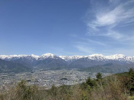 北アルプスの山々 北アルプス,山岳,パノラマの写真素材
