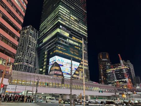 渋谷 渋谷,交差点,駅前の写真素材