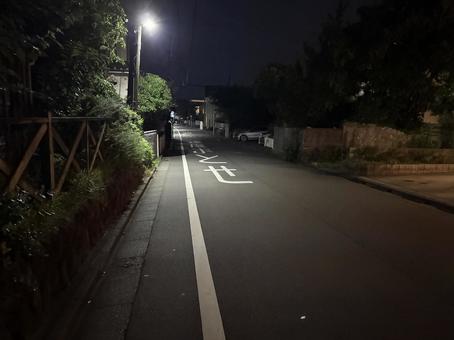 暗い道 暗い道の写真