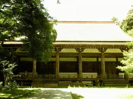 大阪府-観心寺-恩賜講堂-近景 大阪府-観心寺-恩賜講堂-近景の写真
