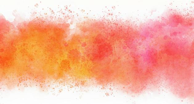Yellow and red watercolor brush marks, background material, texture, JPG Yellow and red watercolor brush marks, background material, texture, JPG