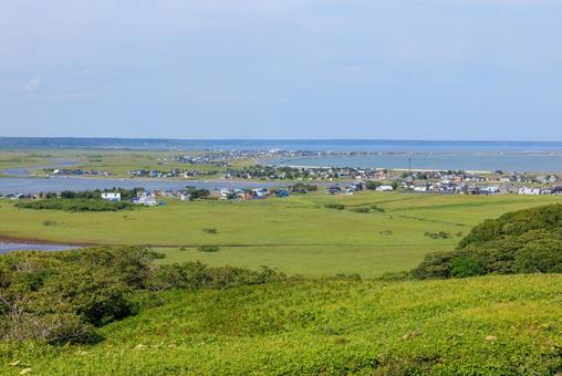 湿原 湿原,霧多布湿原,浜中町の写真素材
