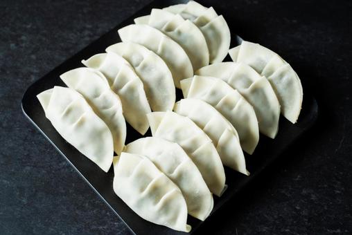 ギョウザの寄り ギョウザの寄り 餃子,ギョウザ,中華の写真素材