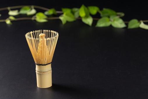 茶筅 茶道,抹茶,畳の写真素材