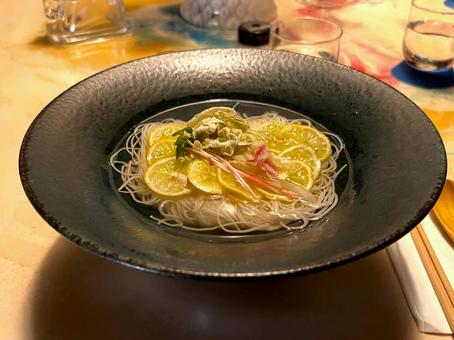 すだちそうめん すだちそうめん そうめん,すだち,ランチの写真素材