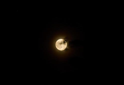 満月 満月 月,空,夜の写真素材
