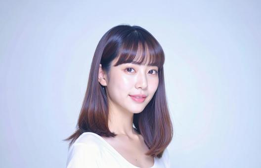 ヘアスタイルモデルの写真