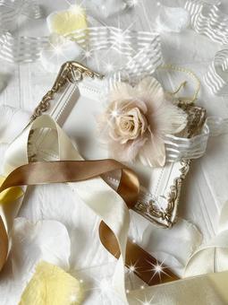 Girly arrangement wallpaper with roses and ribbons (vertical, JPG Girly arrangement wallpaper with roses and ribbons (vertical, JPG