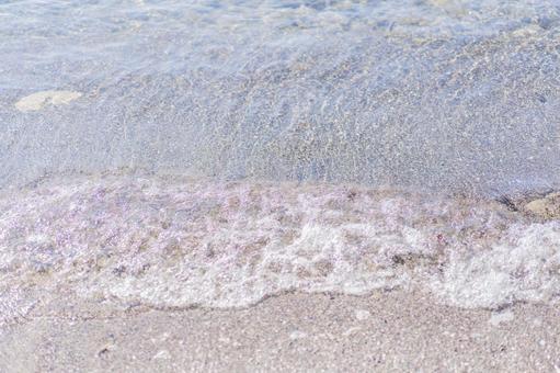波打ち際の写真