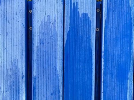 ブルーベンチ背景素材の写真