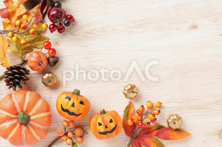 ハロウィンイメージのフレーム ハロウィン,背景,フレームの写真素材