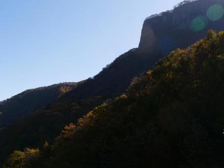 紅葉の荒船山の写真
