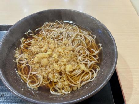 温かいたぬきそば たぬきそば,日本そば,そばの写真素材