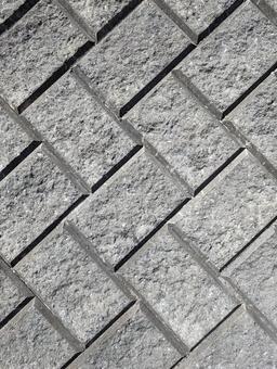 ジグザグブロック塀 ジグザグブロック塀 タイル,テクスチャ,模様の写真素材
