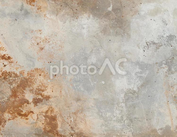 劣化したコンクリート外壁のテクスチャ素材 コンクリート,テクスチャ,錆の写真素材