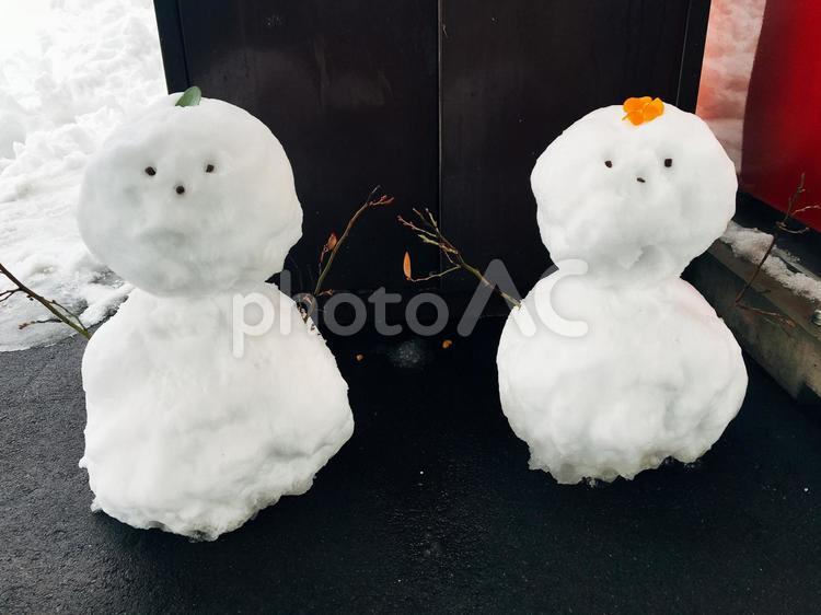 雪だるま 雪だるま,雪,冬の写真素材