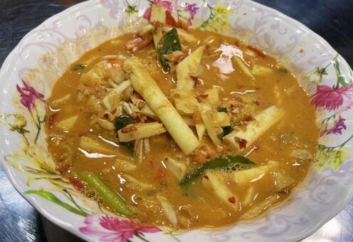 露店のトムヤムクン　 トムヤムクン,露店,エビの写真素材