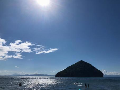 夏の浅虫海岸 夏の浅虫海岸 空,風景,浅虫の写真素材