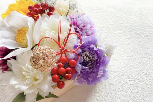 正月升飾り お正月,年賀状,正月飾りの写真素材