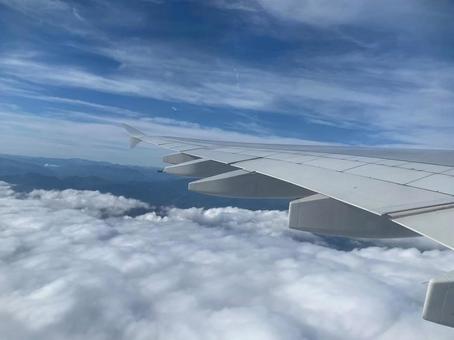 飛行機からの景色 飛行機からの景色の写真