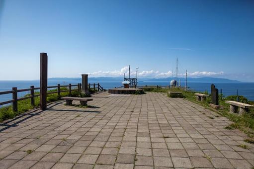 竜飛崎渡海三角点からの津軽海峡 竜飛崎渡海三角点からの津軽海峡の写真