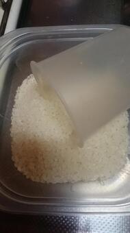 Photo, rice, meter, white rice, 