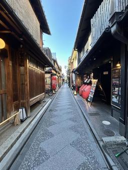 京都の花街・先斗町通り 京都の花街・先斗町通り 京都,先斗町,和の写真素材