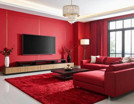 モダンなリビングルームのインテリアの写真