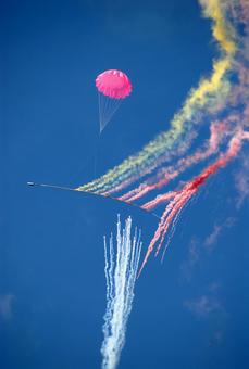 吉田龍勢 吉田龍勢 吉田龍勢,龍勢,秋の写真素材