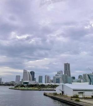 横浜・みなとみらいの景色 横浜,みなとみらい,風景の写真素材