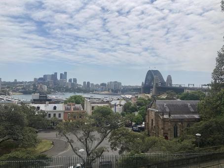 シドニーハーバーブリッジ シドニーハーバーブリッジ,街並み,風景の写真素材