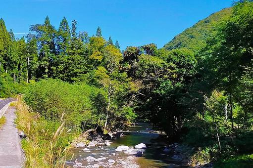 山間部の川6 河川,清流,渓流の写真素材