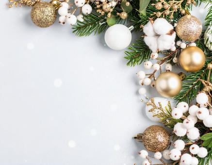 クリスマスのメッセージカードの背景素材 クリスマスのメッセージカードの背景素材の写真