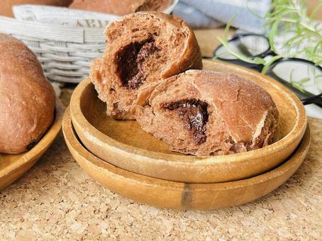 チョコパン パン,チョコ,ホームベーカリーの写真素材