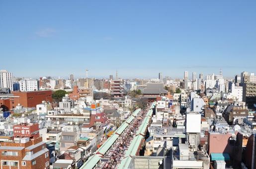 <東京都>浅草(仲見世) <東京都>浅草(仲見世)の写真