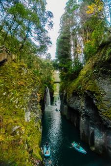 【宮崎】高千穂峡の風景 【宮崎】高千穂峡の風景の写真