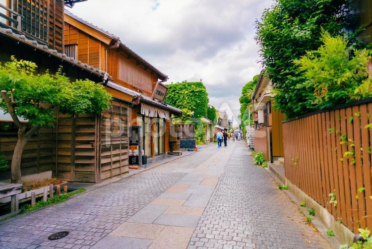 【埼玉】川越駅周辺の街並み 埼玉,さいたま市,川越の写真素材