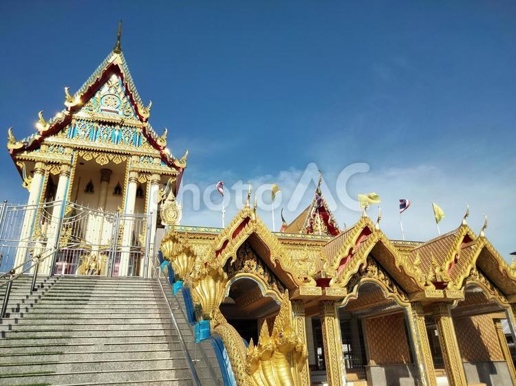 タイの仏教寺院 タイ,寺院,黄金色の写真素材