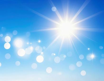 青空に広がる白い雲と爽やかな晴天と空模様の写真