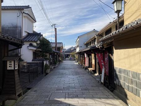 大分県日田市・豆田町商店街 大分県日田市,豆田町商店街,観光の写真素材