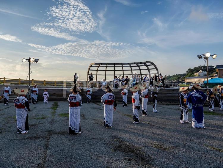 鉱山祭 鉱山祭,佐渡島,佐渡おけさの写真素材