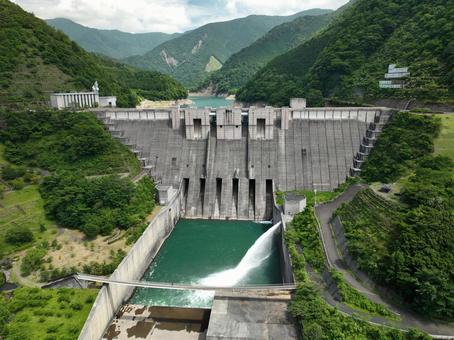 長島ダム 長島ダム ダム,奥大井,大井川の写真素材