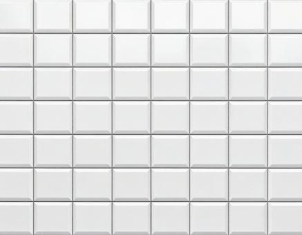 白メタルスクエアタイルの写真