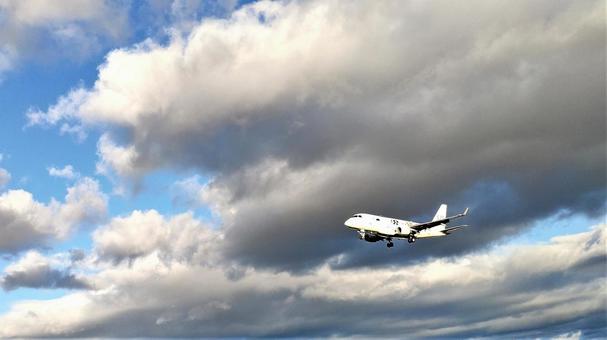 Photo, airplane, landing, sky, 