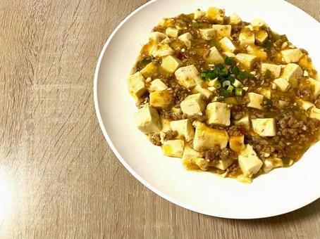 手作りの麻婆豆腐 手作りの麻婆豆腐の写真