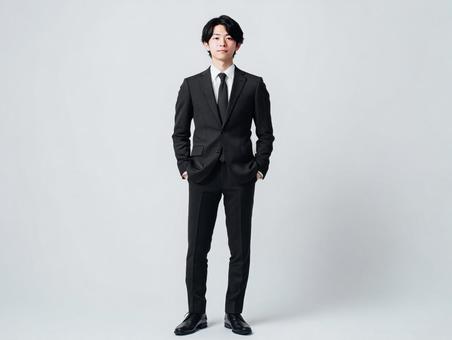 クールな男性ビジネスマンのポートレートの写真