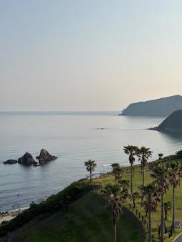 糸島海岸 糸島海岸 海,岩,風景の写真素材