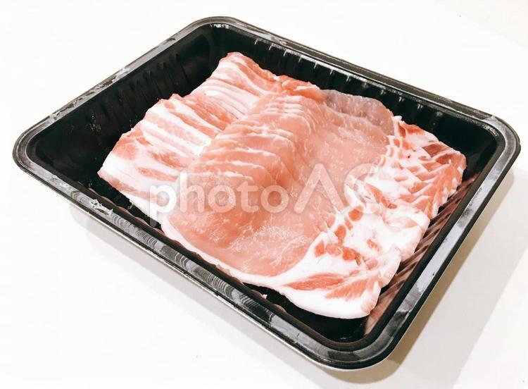 豚肉 豚肉,豚バラ肉,豚カルビの写真素材