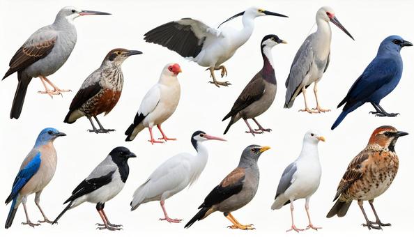 いろいろな鳥類 いろいろな鳥類の写真