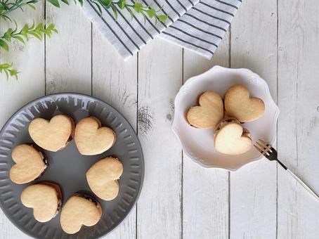 Photo, raisin sand cookies, raisin sandwich, butter sandwich, 